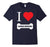 Funny German Shepherd T Shirt I Heart German Shepherds Bon