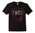 I Quilt Heart White Text T Shirt