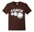 Baseball Coach Baseballs White Text T Shirt