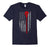 Lacrosse American Flag T-Shirt - Lacrosse Stick Flag T-Shirt