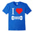Funny German Shepherd T Shirt I Heart German Shepherds Bon