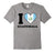 I Love Guatemala Guatemalan Flag Heart T-Shirt