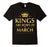 Men'S Kings Are Born In March T-Shirt Gold Foil Edition Shirt